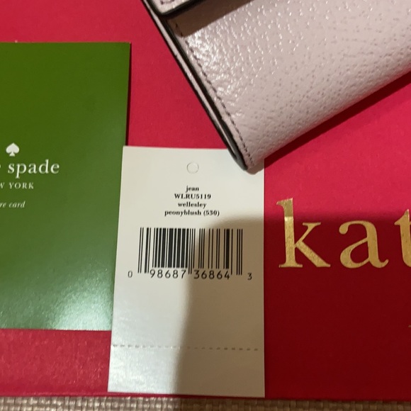 NWT Kate Spade Wallet Jean Wellesley Peonyblush - Picture 4 of 11